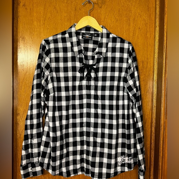 Harley Davidson Flannel Pullover, EUC, XXL - Picture 1 of 5